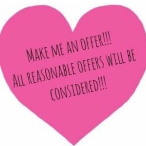 All reasonable offers are welcome